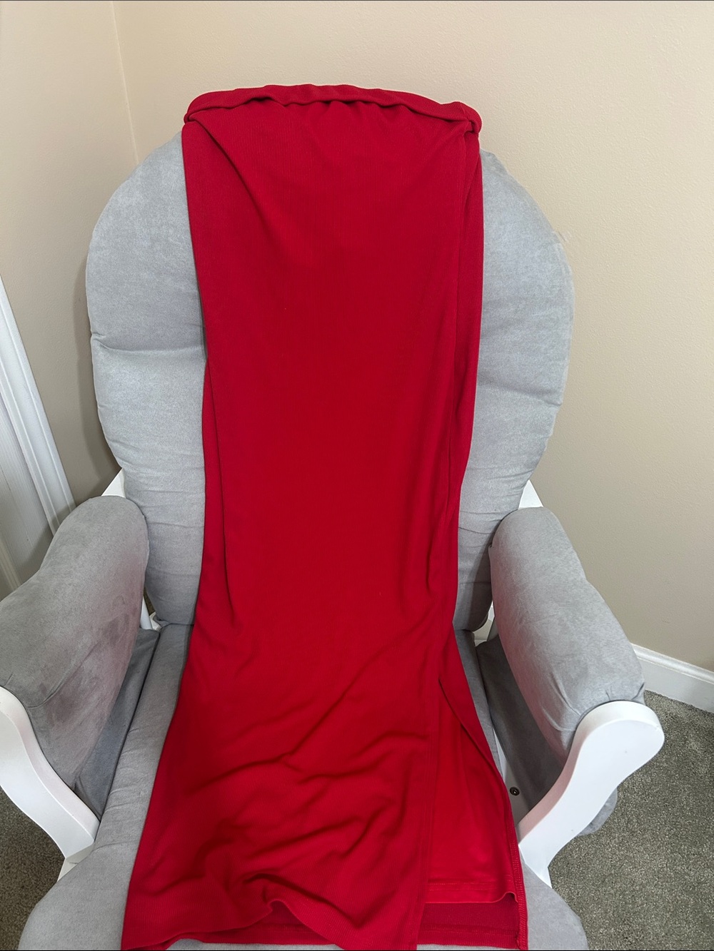 PrettyGarden Ribbed Red Strapless Summer Dress Sz M NWT length 46’ - Picture 3 of 9